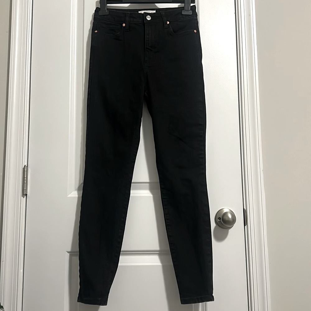 Mango Denim Anne Black Size 6